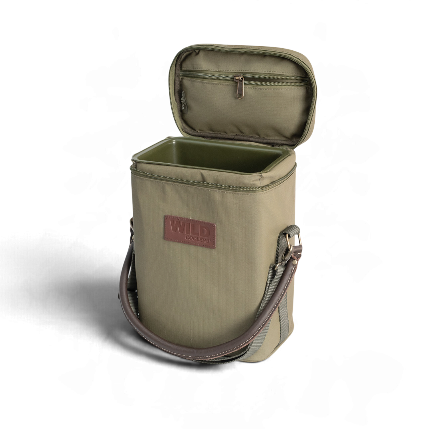 3-Bottle Softshell Wine Cooler | Camo Green - WILD Coolers