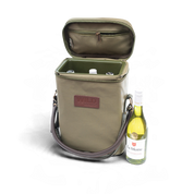 3-Bottle Softshell Wine Cooler | Camo Green - WILD Coolers