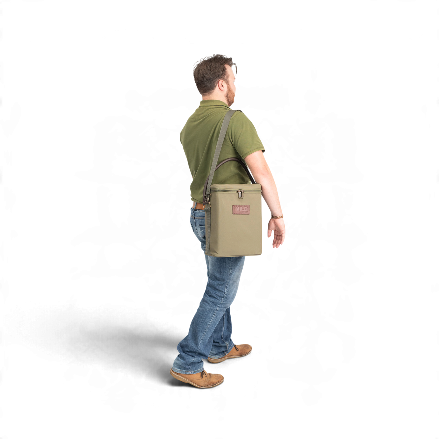 3-Bottle Softshell Wine Cooler | Camo Green - WILD Coolers