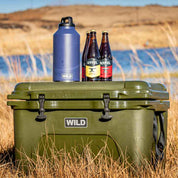 Hard Shell Cooler Box - WILD 40L Hard Shell - Camo Green